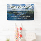 Bannière de signalisation personnalisée de la bout (En situation)