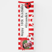 Bannière de soccer All Star Occasion - Rouge & Bla (Vertical)