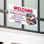 Bannière de soirée BBQ Patriotique personnalisable (Bâtiment extérieur)