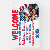 Bannière de soirée BBQ Patriotique personnalisable (Verticale)