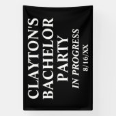 Bannière de soirée d'enterrement de vie de garçon (Verticale)