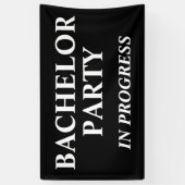 Bannière de soirée d'enterrement de vie de garçon (Vertical)