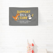 Bannière de soutien pour le cancer de l'enfance (Insitu)