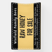 Bannière de table de miel de 30 x 48 po Farmer's M (Verticale)