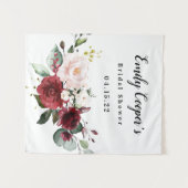 Bannière de Tapisserie en Tissu pour Mariage (Devant (Horizontal))