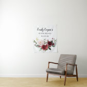 Bannière de Tapisserie en Tissu pour Mariage (En situation)