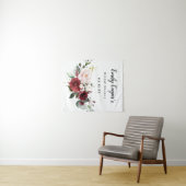 Bannière de Tapisserie en Tissu pour Mariage (En situation (horizontale))