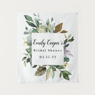 Bannière de Tapisserie en Tissu pour Mariage