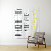 Bannière de tapisserie murale (En situation)