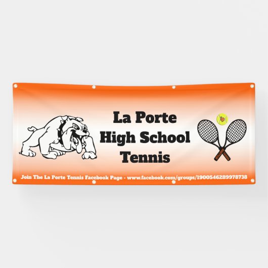 Bannière de tennis de lycée (Horizontal)