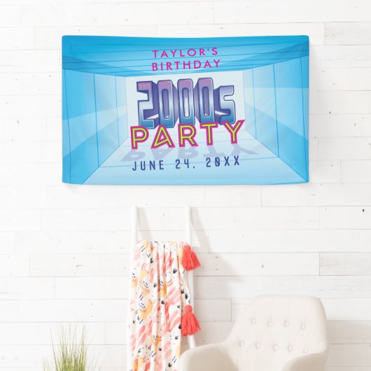 Bannière de thème de soirée 2000 (En situation)