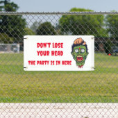 Bannière de thème Halloween zombie effrayant (Insitu)