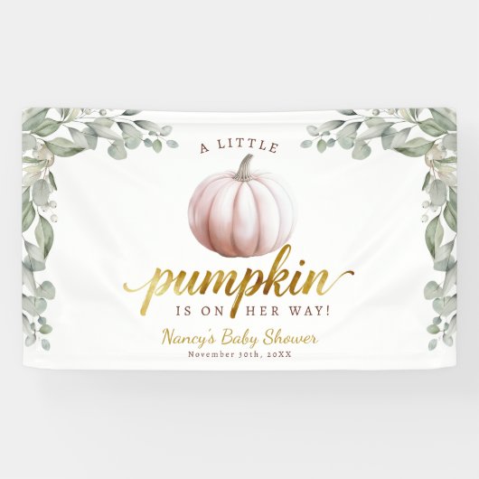 Bannière de toile de fond pour Baby Shower pour un (Horizontal)