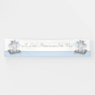 Bannière de toile de fond pour Baby Shower Prince 