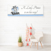 Bannière de toile de fond pour Baby Shower Prince (En situation)