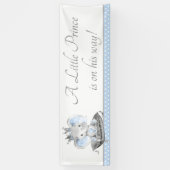 Bannière de toile de fond pour Baby Shower Prince (Vertical)