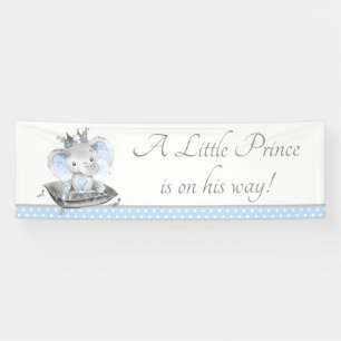 Bannière de toile de fond pour Baby Shower Prince 