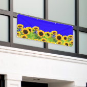 Bannière de tournesols couleurs drapeau ukrainien  (Bâtiment extérieur)