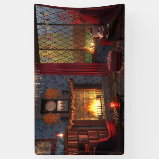 Bannière de tranquillité d'automne (Vertical)