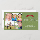 Bannière de vacances Carte photo de vacances (Devant / Derrière)