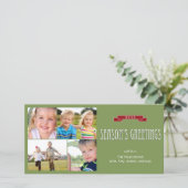 Bannière de vacances Carte photo de vacances (Debout devant)