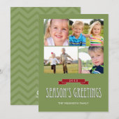 Bannière de vacances Cartes photos de vacances (Devant / Derrière)