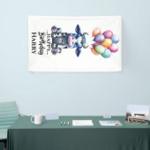 Bannière de vache bleue (Salon professionnel)