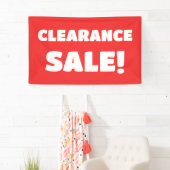 Bannière de vente de compensation rouge (En situation)
