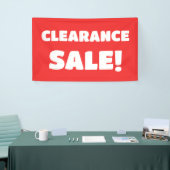 Bannière de vente de compensation rouge (Salon professionnel)