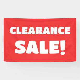 Bannière de vente de compensation rouge
