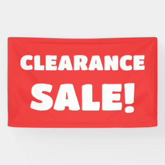 Bannière de vente de compensation rouge