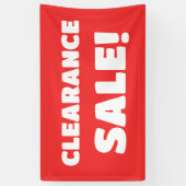 Bannière de vente de compensation rouge (Vertical)