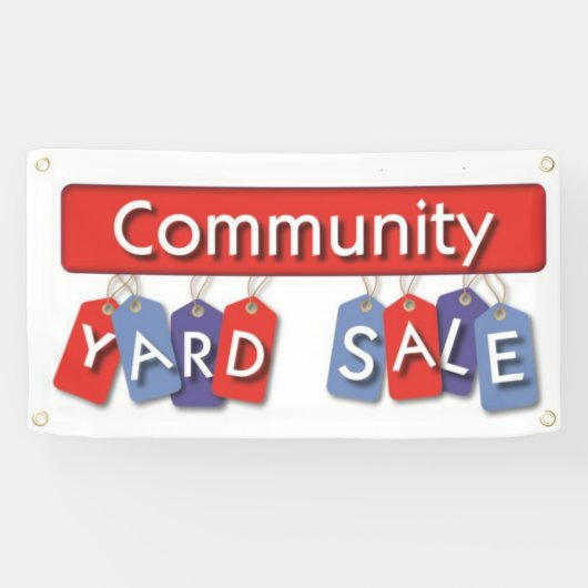 Bannière de vente de cour communautaire (Horizontal)