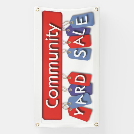 Bannière de vente de cour communautaire (Verticale)