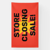 Bannière de vente de fermeture de magasin (Verticale)