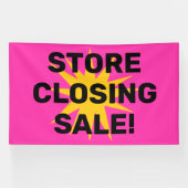 Bannière de vente de fermeture de magasin (Horizontal)