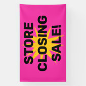 Bannière de vente de fermeture de magasin (Verticale)
