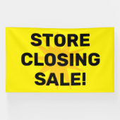 Bannière de vente de fermeture de magasin (Horizontal)