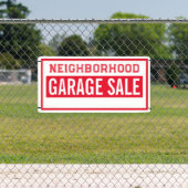 Bannière de vente de garage de quartier (Insitu)