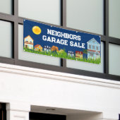 Bannière de vente de garage de quartier (Bâtiment extérieur)