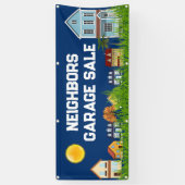 Bannière de vente de garage de quartier (Vertical)