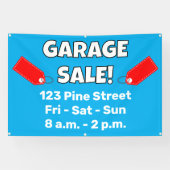 Bannière de VENTE DE GARAGE personnalisée ! (Horizontal)