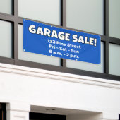 Bannière de VENTE DE GARAGE personnalisée ! (Bâtiment extérieur)