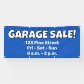 Bannière de VENTE DE GARAGE personnalisée ! (Horizontal)