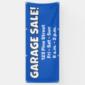 Bannière de VENTE DE GARAGE personnalisée ! (Vertical)