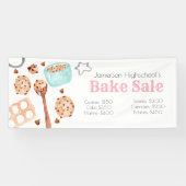 Bannière de vente de gâteaux de l'école de cuisine (Horizontal)