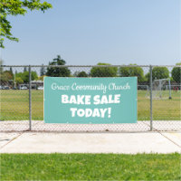 Bannière de vente de gâteaux de l'église personnal