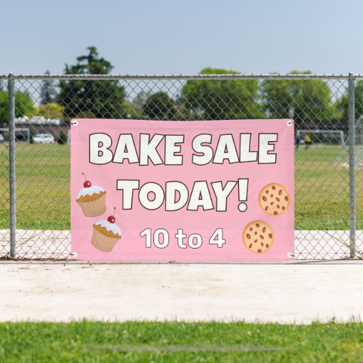 Bannière de vente de gâteaux personnalisée (Insitu)