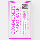 Bannière de vente de la communauté blanche rose né (Vertical)