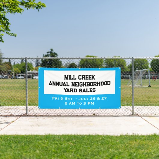Bannière de vente de quartier annuelle (Insitu)